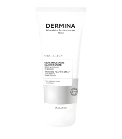 Dermina Sensi-Blanc Crème Moussante Éclaircissante 100ml