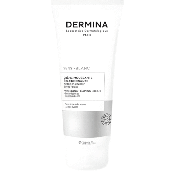 Dermina Sensi-Blanc Crème Moussante Éclaircissante 100ml