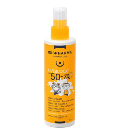 Isispharma Uveblock Kids SPF50+ Spray Solaire Enfants Peaux Sensibles 200ml
