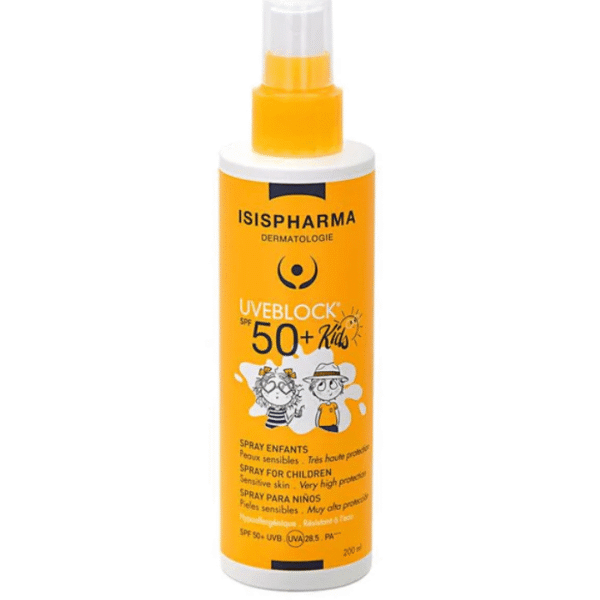 Isispharma Uveblock Kids SPF50+ Spray Solaire Enfants Peaux Sensibles 200ml