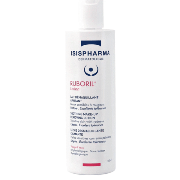 Isispharma Ruboril Lotion Lait Démaquillant Apaisant Peaux Sensibles 250ml