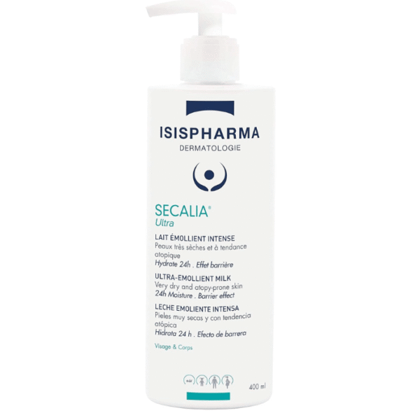 Isispharma Secalia Ultra Lait Émollient Intense Peaux Très Sèches 400ml
