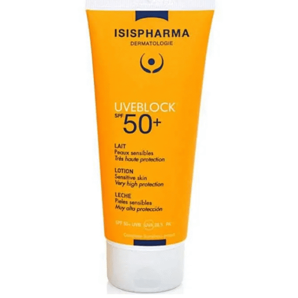 Isispharma Uveblock Lait SPF50+ Corps et Visage Peaux Sensibles 100ml
