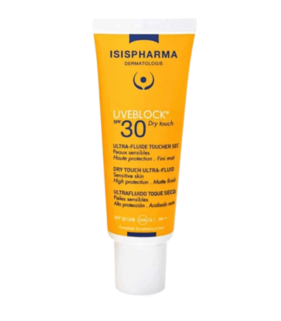 Isispharma Uveblock Ultra-Fluide SPF30 Toucher Sec Peaux Grasses 40ml