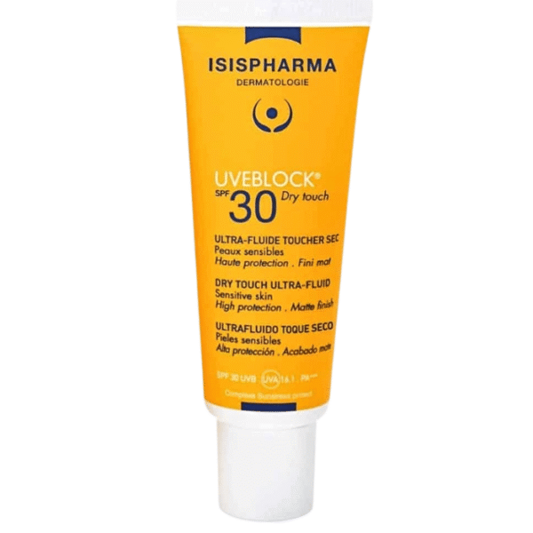 Isispharma Uveblock Ultra-Fluide SPF30 Toucher Sec Peaux Grasses 40ml
