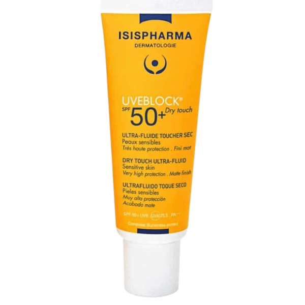 Isispharma Uveblock Ultra-Fluide SPF50+ Teinte Medium Toucher Sec Peaux Grasses 40ml