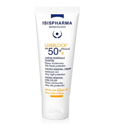 Isispharma Uveblock Crème Minérale Teintée SPF50+ Peaux Sensibles 40ml
