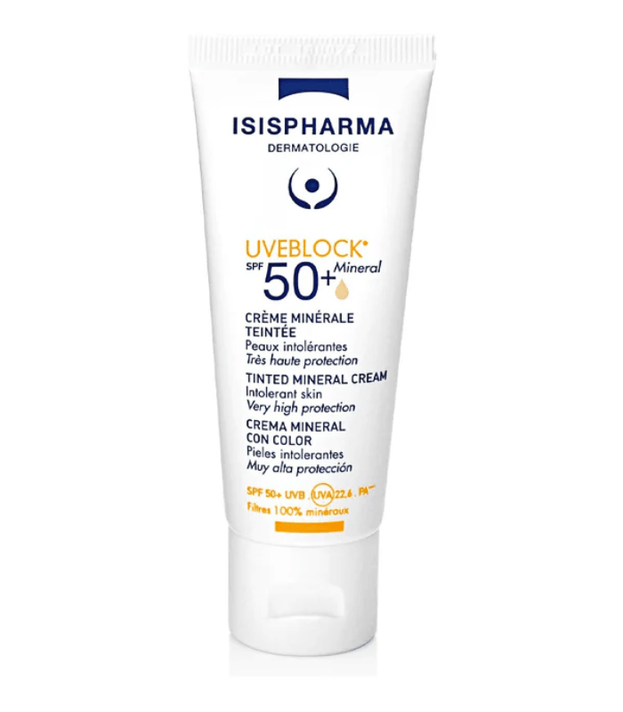 Isispharma Uveblock Crème Minérale Teintée SPF50+ Peaux Sensibles 40ml Isispharma Uveblock Crème Minérale Teintée SPF50+ Peaux Sensibles 40ml