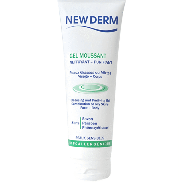 New Derm Gel Moussant Nettoyant Purifiant 250ml
