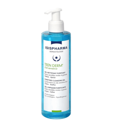 Isispharma Teen Derm Gel Nettoyant Purifiant Peaux Sensibles à Imperfections 250ml