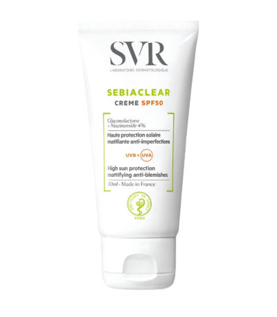 Svr Sebiaclear Crème Solaire SPF50 Matifiante Anti-Imperfections 40ml