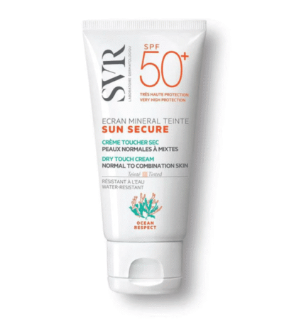 Svr Sun Secure Crème Minérale Teintée SPF50+ Toucher Sec Peaux Normales à Mixtes 60g
