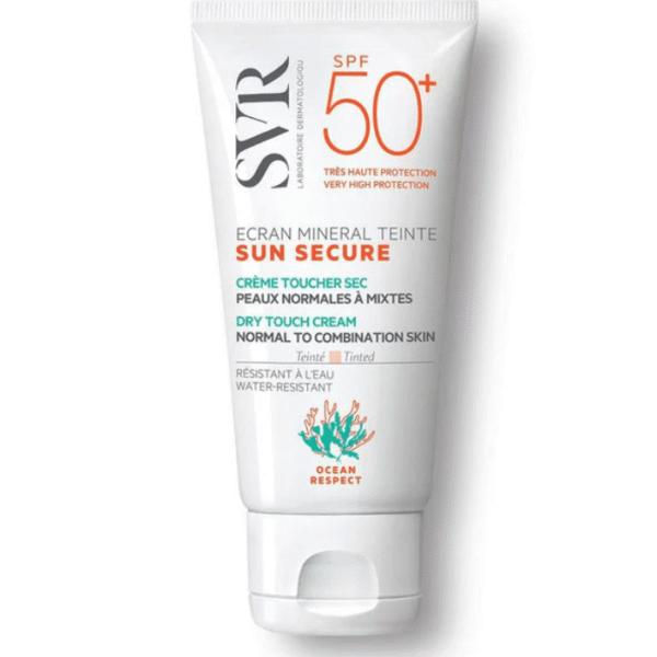 Svr Sun Secure Crème Minérale Teintée SPF50+ Toucher Sec Peaux Normales à Mixtes 60g