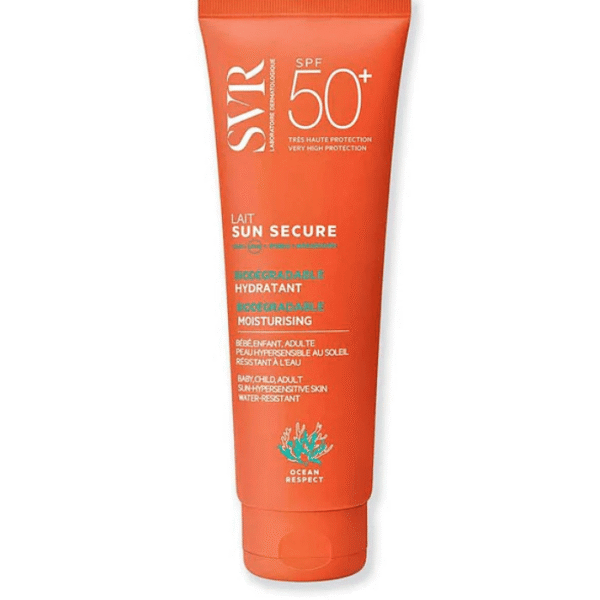 Svr Sun Secure Lait Hydratant SPF50+ Protection Solaire Visage Corps Peaux Sensibles 250ml