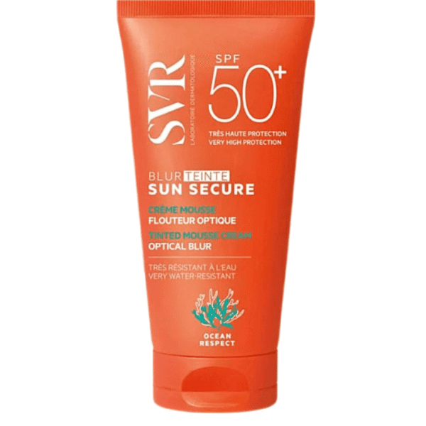 Svr Sun Secure Blur Crème Mousse Teintée SPF50+ Effet Flouteur Peau Parfaite 50ml