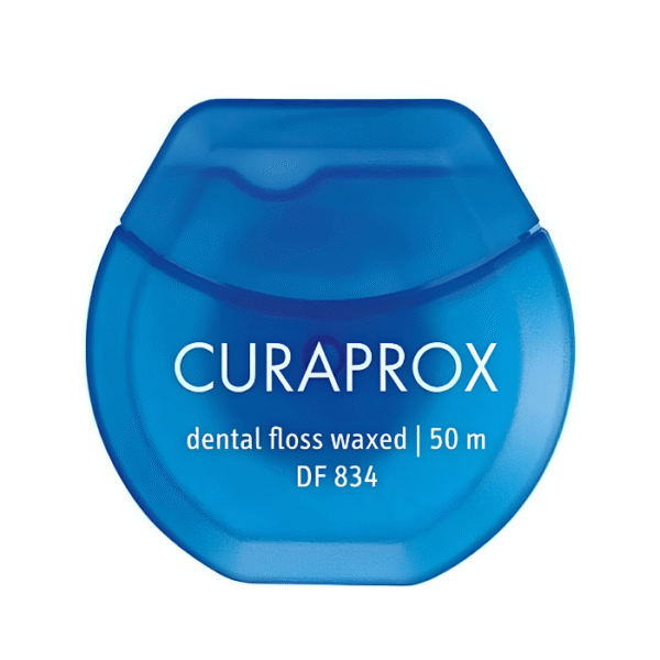 Curaprox Fil Dentaire DF 834 Ciré Nettoyage Interdentaire 50m