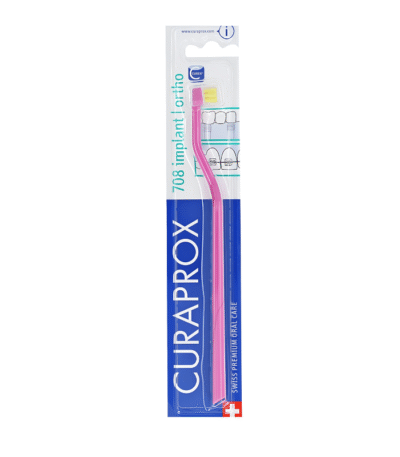 Curaprox CS 708 Implant Ortho Brosse à Dents pour Implants et Appareils Dentaires