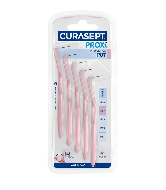 Curasept Proxi Angle P07 Brossettes Interdentaires Coudées 5 unités Curasept Proxi Angle P07 Brossettes Interdentaires Coudées 5 unités