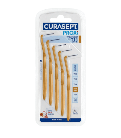 Curasept Proxi Angle T14 Brossettes Interdentaires Coudées Coniques 5 unités