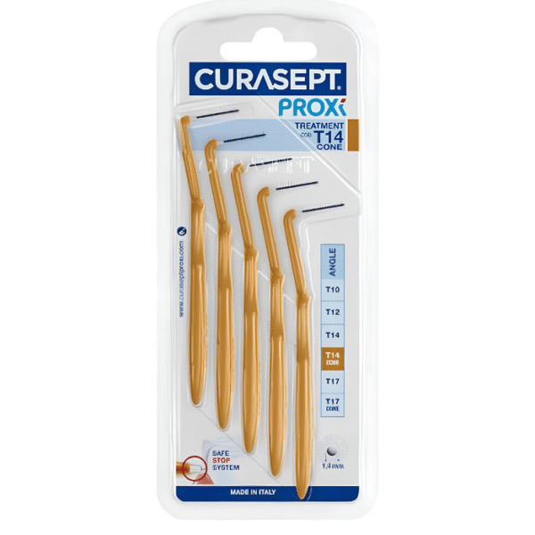 Curasept Proxi Angle T14 Brossettes Interdentaires Coudées Coniques 5 unités