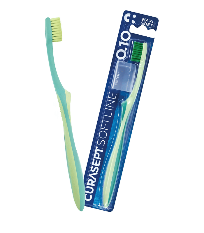 Curasept Softline 0.10 Maxi Soft Brosse à Dents Jaune pour Brossage Doux Curasept Softline 0.10 Maxi Soft Brosse à Dents Jaune pour Brossage Doux