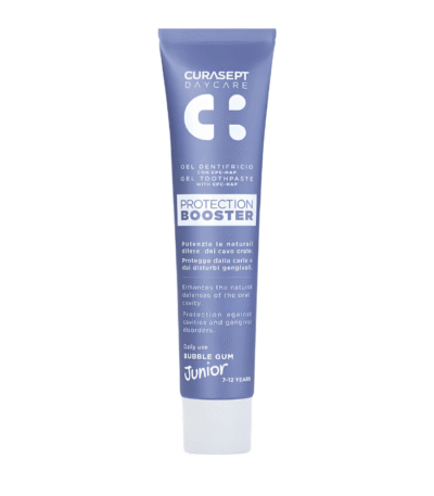 Curasept Daycare Protection Booster Junior Gel Dentifrice Bubble Gum 7-12 Ans 50ml