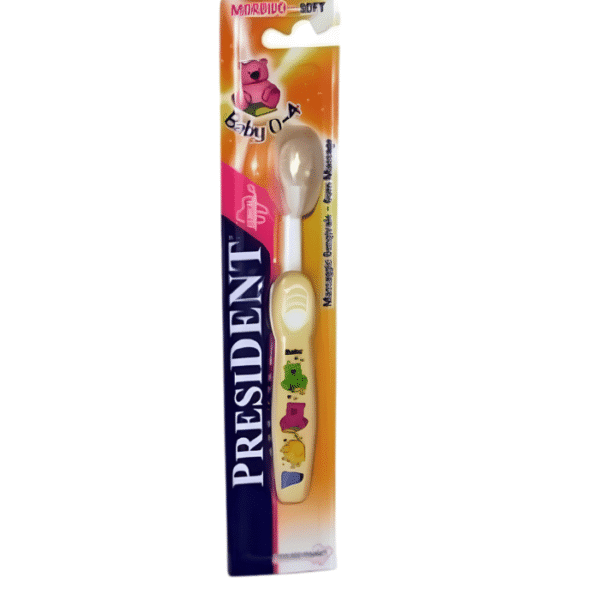 President Bébé Brosse à Dents 0-4 Ans Douce pour Premières Dents