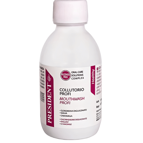 President Bain de Bouche Profi Sans Alcool à la Chlorhexidine 200ml