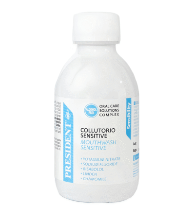 President Bain de Bouche Sensitive Sans Alcool pour Dents Sensibles 200ml