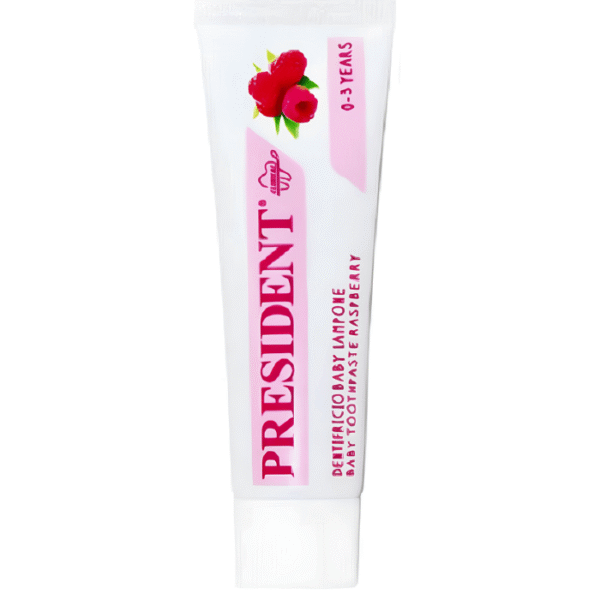 President Baby Dentifrice Framboise 0-3 Ans pour Premières Dents 30ml