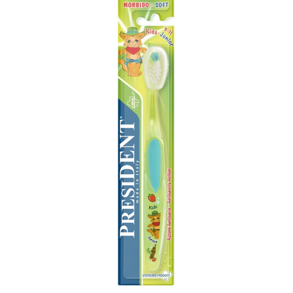 President Kids Junior Brosse à Dents Souple 5-11 Ans pour Enfants