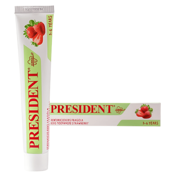President Kids Dentifrice Fraise 3-6 Ans pour Dents de Lait