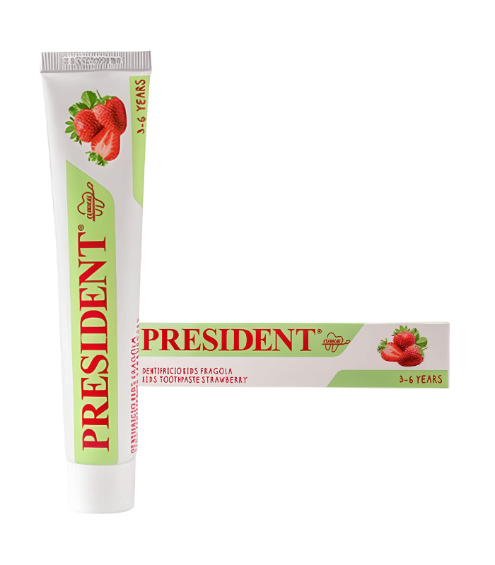 President Kids Dentifrice Fraise 3-6 Ans pour Dents de Lait President Kids Dentifrice Fraise 3-6 Ans pour Dents de Lait