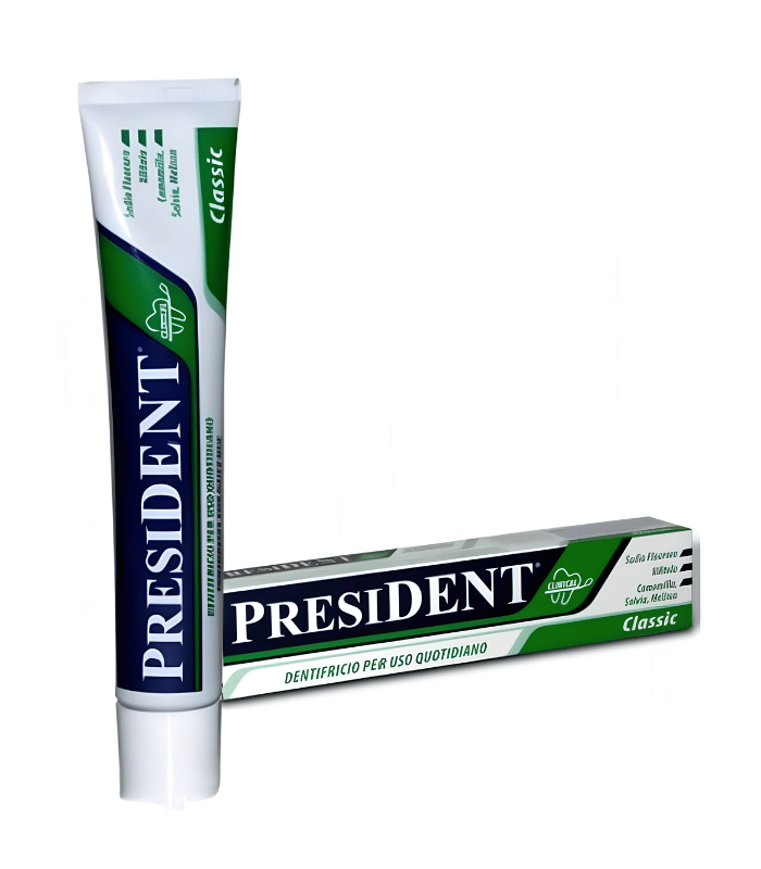 President Dentifrice Classic Usage Quotidien à la Sauge, Menthe et Camomille 75ml President Dentifrice Classic Usage Quotidien à la Sauge, Menthe et Camomille 75ml
