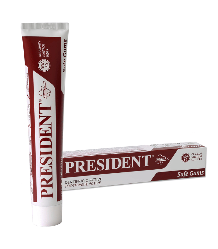 President Dentifrice Active Safe Gums pour Gencives Sensibles 50ml President Dentifrice Active Safe Gums pour Gencives Sensibles 50ml