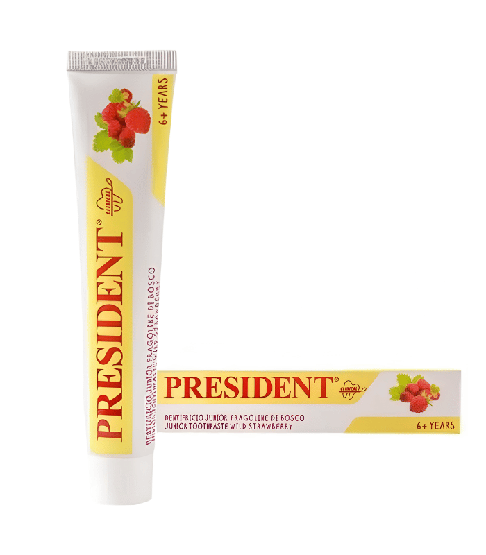 President Dentifrice Junior 6 Ans+ Goût Fraise 50ml President Dentifrice Junior 6 Ans+ Goût Fraise 50ml