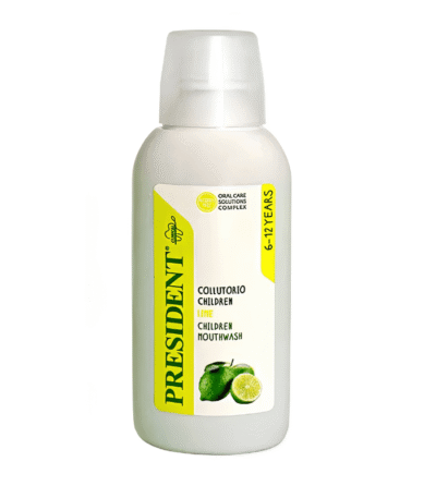 President Bain de Bouche Enfant Sans Alcool Goût Citron Vert 6-12 Ans 200ml