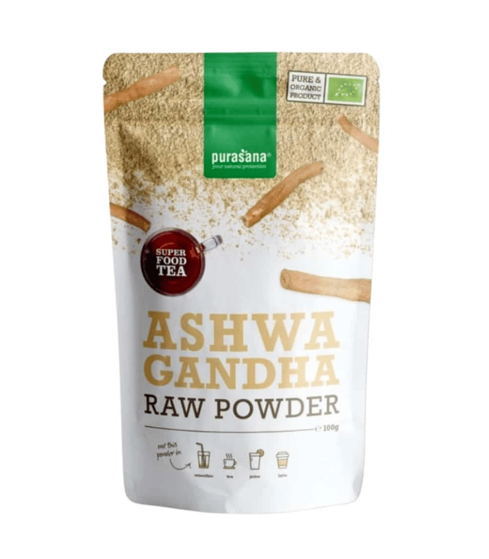 Purasana Ashwagandha Poudre Bio Super Food 100g Purasana Ashwagandha Poudre Bio Super Food 100g