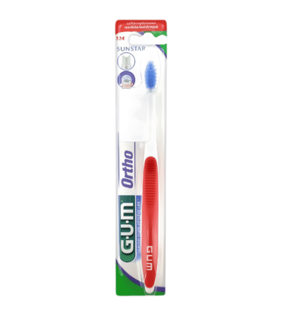 Gum Ortho 124 Brosse à Dents Orthodontique Souple