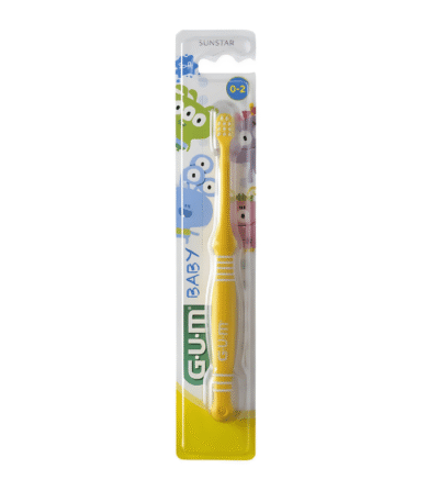 Gum Baby 213 Brosse à Dents Bébé 0-2 Ans Jaune