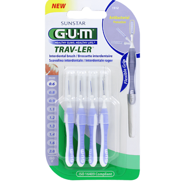 Gum Trav-ler 1312 Brossettes Interdentaires 0,6 mm