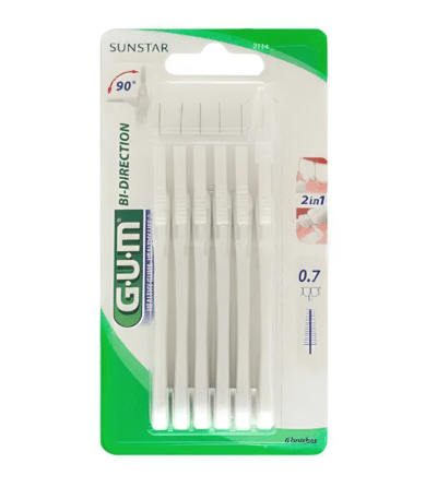 Gum Bi-Direction 2114 Brossettes Interdentaires 0,7 mm