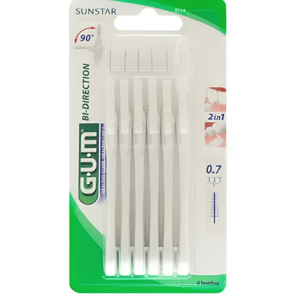 Gum Bi-Direction 2114 Brossettes Interdentaires 0,7 mm