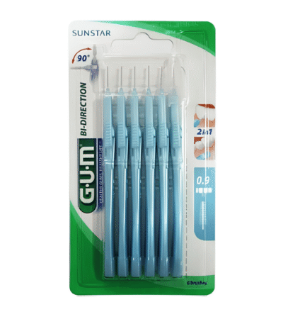 Gum Bi-Direction 2314 Brossettes Interdentaires 0,9 mm