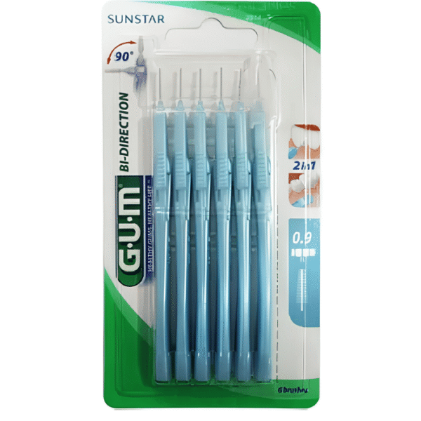 Gum Bi-Direction 2314 Brossettes Interdentaires 0,9 mm