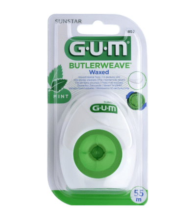 Gum Butlerweave Mentholé Ciré Fil Dentaire 55m