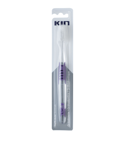Kin Brosse à Dents Orthodontique avec Filaments en V 1 unité