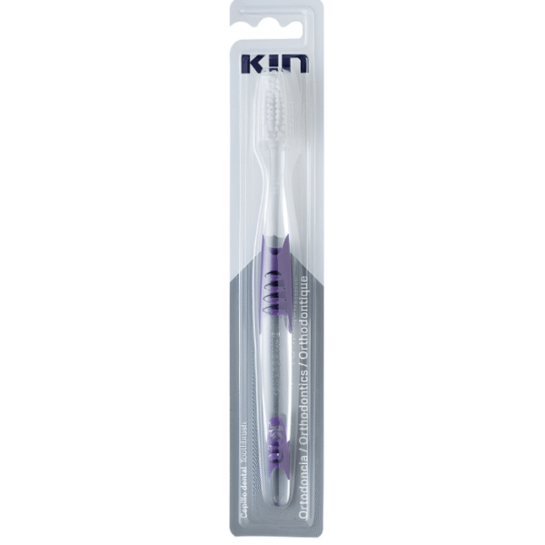 Kin Brosse à Dents Orthodontique avec Filaments en V 1 unité