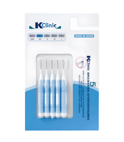 Kin Clinic Brossettes Interdentaires 0,8 mm pour Espaces Moyens 5 unités