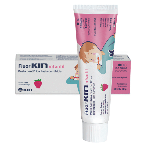 Kin Fluor Infantil Dentifrice Enfant Anti-Caries Goût Fraise 50ml